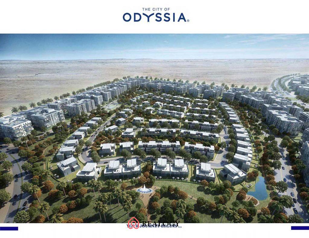 مساحة كمبوند the city of oddyssia