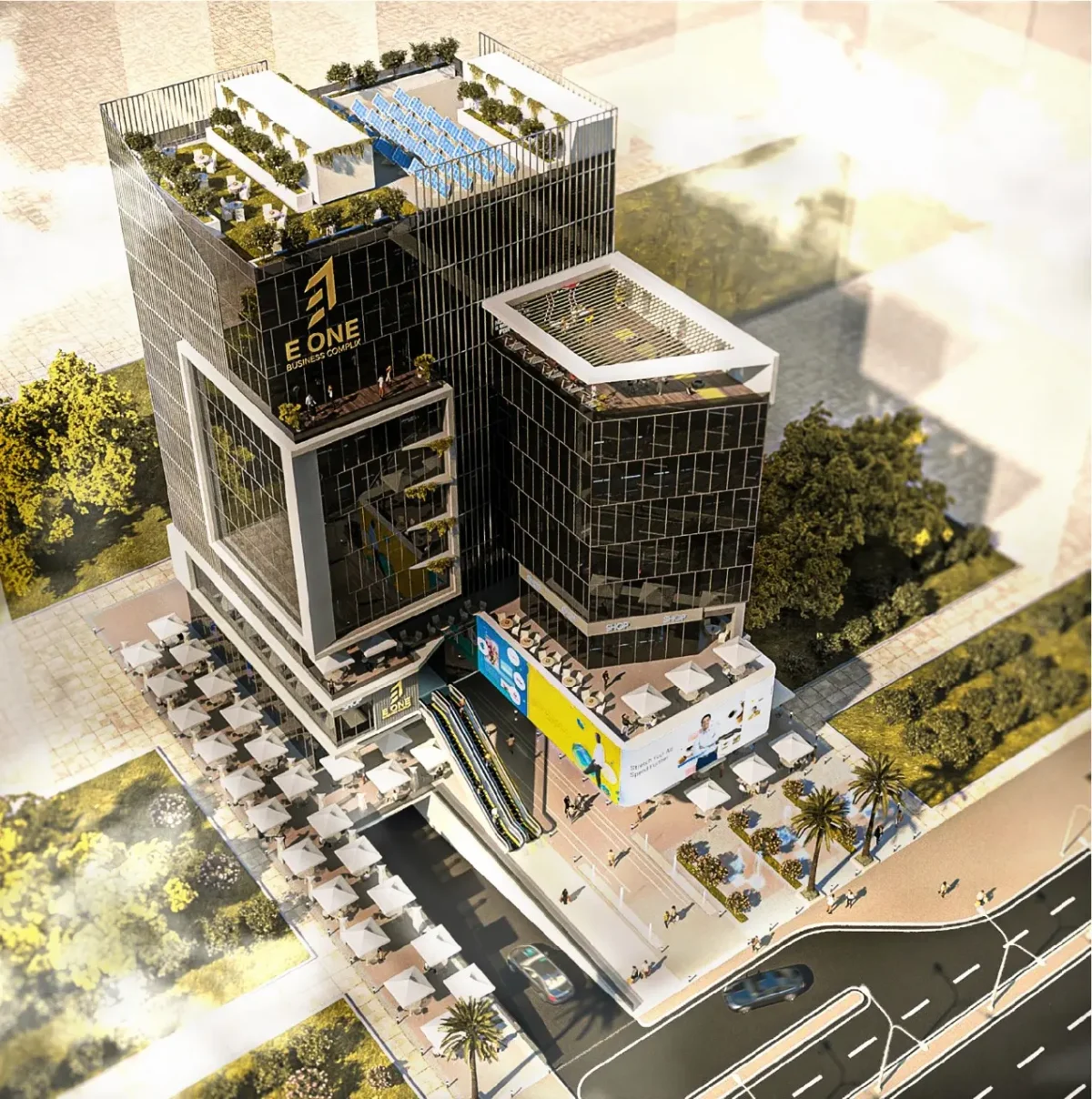 أحصل على مكتب إداري في مول عدن وان العاصمة الإدارية الجديدة بمساحة 35 متراً، 