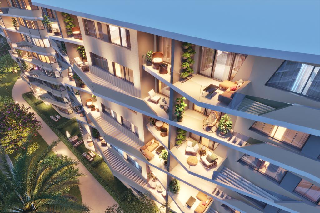 وحدة سكنية للبيع في قلب القاهرة الجديدة في كمبوند ذا ميديان 123 متراً