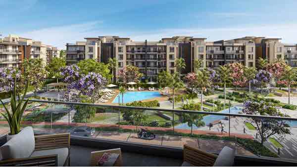 شقة 3 غرف نوم عقارات للبيع في كمبوند ازاد في التجمع الخامس بمقدم 10% 