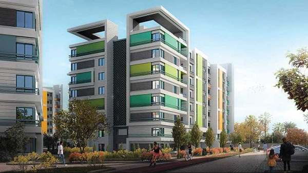 شقة بموقع مميز بحري واجهة مودرن في كمبوند موندو العاصمة الادارية الجديدة مساحة 245 متر